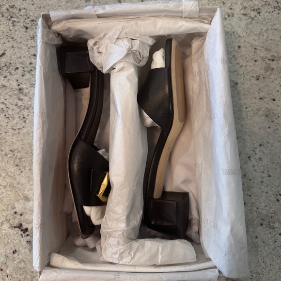 Jimmy Choo Hawke 40 Black Mule Size 38.5 - Picture 7 of 7